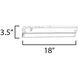 CounterMax 5K 120 LED 18 inch Bronze Under Cabinet