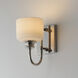 Bisque 1 Light 5.5 inch Polished Nickel Wall Sconce Wall Light