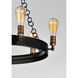 Noble 6 Light 26 inch Black/Natural Aged Brass Chandelier Ceiling Light in Medium Base Incandescent