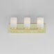 Lateral 3 Light 20 inch Satin Brass Bath Vanity Wall Light