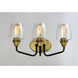 Goblet 3 Light 18 inch Bronze and Antique Brass Bath Vanity Wall Light