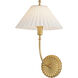 Kismet 1 Light 10.25 inch Gold Leaf Wall Sconce Wall Light