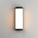 Halfpipe LED 15 inch Black Outdoor Wall Mount