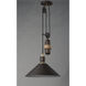 Tucson 1 Light 16 inch Oil Rubbed Bronze and Weathered Wood Single Pendant Ceiling Light