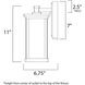 Terrace LED 11 inch Bronze Outdoor Wall Mount