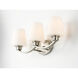 Shelter 3 Light 22 inch Satin Nickel Bath Vanity Wall Light
