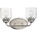 Acadia 2 Light 15 inch Satin Nickel Vanity Light Wall Light
