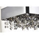 Mystic LED 32 inch Polished Chrome Linear Pendant Ceiling Light in Mirror Smoke