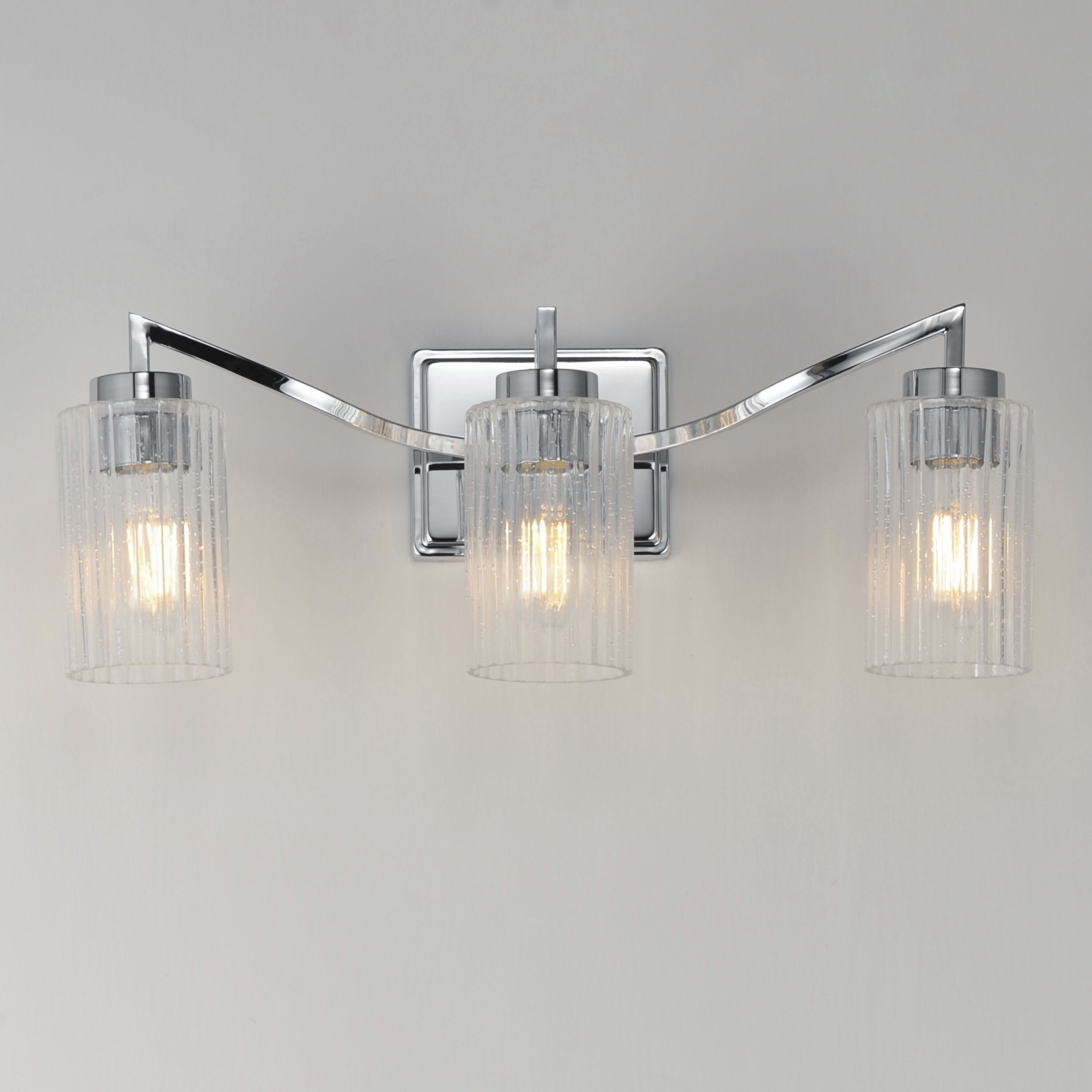 Rigata 3 Light 22.75 inch Polished Nickel Bath Vanity Wall Light
