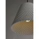 Woven 1 Light 14.5 inch Gray and Black Single Pendant Ceiling Light
