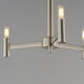 Emana 3 Light 16.25 inch Satin Nickel Chandelier Ceiling Light