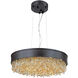 Mystic LED 30 inch Bronze Single Pendant Ceiling Light in Scotch Crystal
