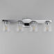 Scoop LED 29.5 inch Polished Chrome Bath Vanity Wall Light in Clear