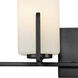 Dart 4 Light 29.75 inch Black Bath Vanity Wall Light