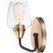 Goblet 1 Light 5 inch Bronze/Antique Brass Wall Sconce Wall Light in Bronze and Antique Brass