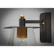 Chalet LED 13 inch Bronze and Gold Outdoor Wall Mount