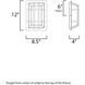 Trilogy LED 12 inch Bronze Outdoor Wall Mount
