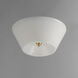 Tack LED 10 inch Natural Aged Brass Flush Mount Ceiling Light