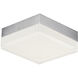 Illuminaire II LED 4.75 inch Satin Nickel Flush Mount Ceiling Light