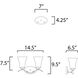 Vital 2 Light 14.5 inch Oil Rubbed Bronze Bath Vanity Wall Light