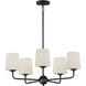 Bristol 5 Light 26.5 inch Anthracite Single-Tier Chandelier Ceiling Light