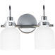 Milk 2 Light 13.5 inch Polished Chrome Bath Vanity Light Wall Light