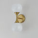 Neve 2 Light 6 inch Natural Aged Brass Wall Sconce Wall Light