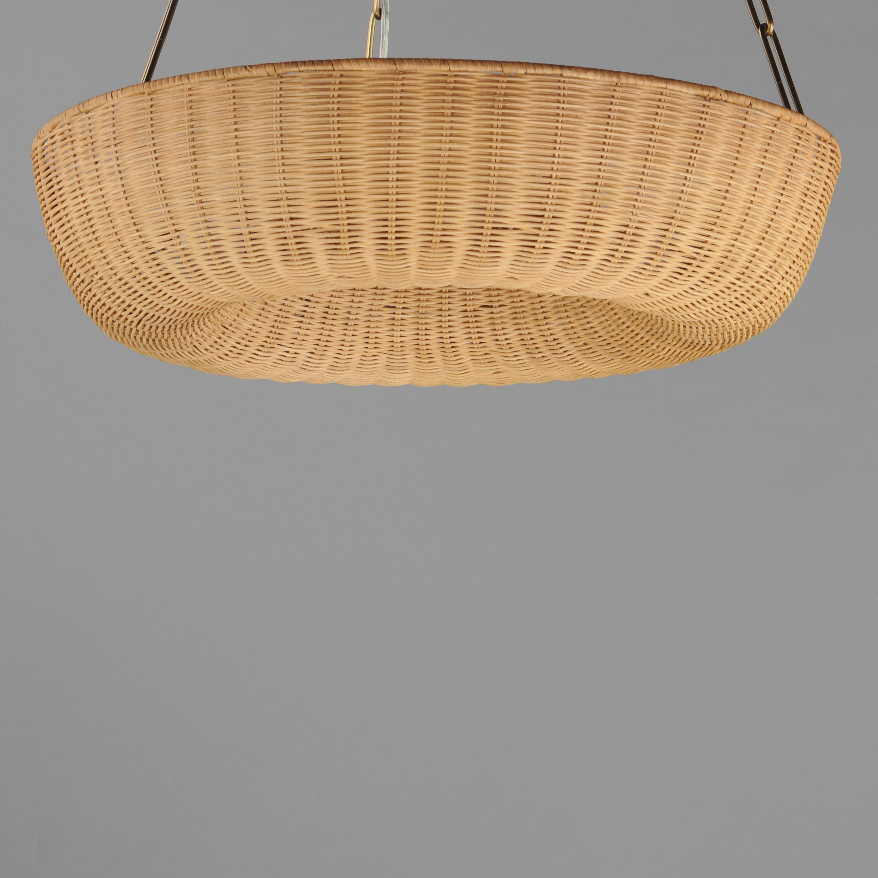 Bower 3 Light 24 inch Natural Aged Brass Ring Pendant Ceiling Light
