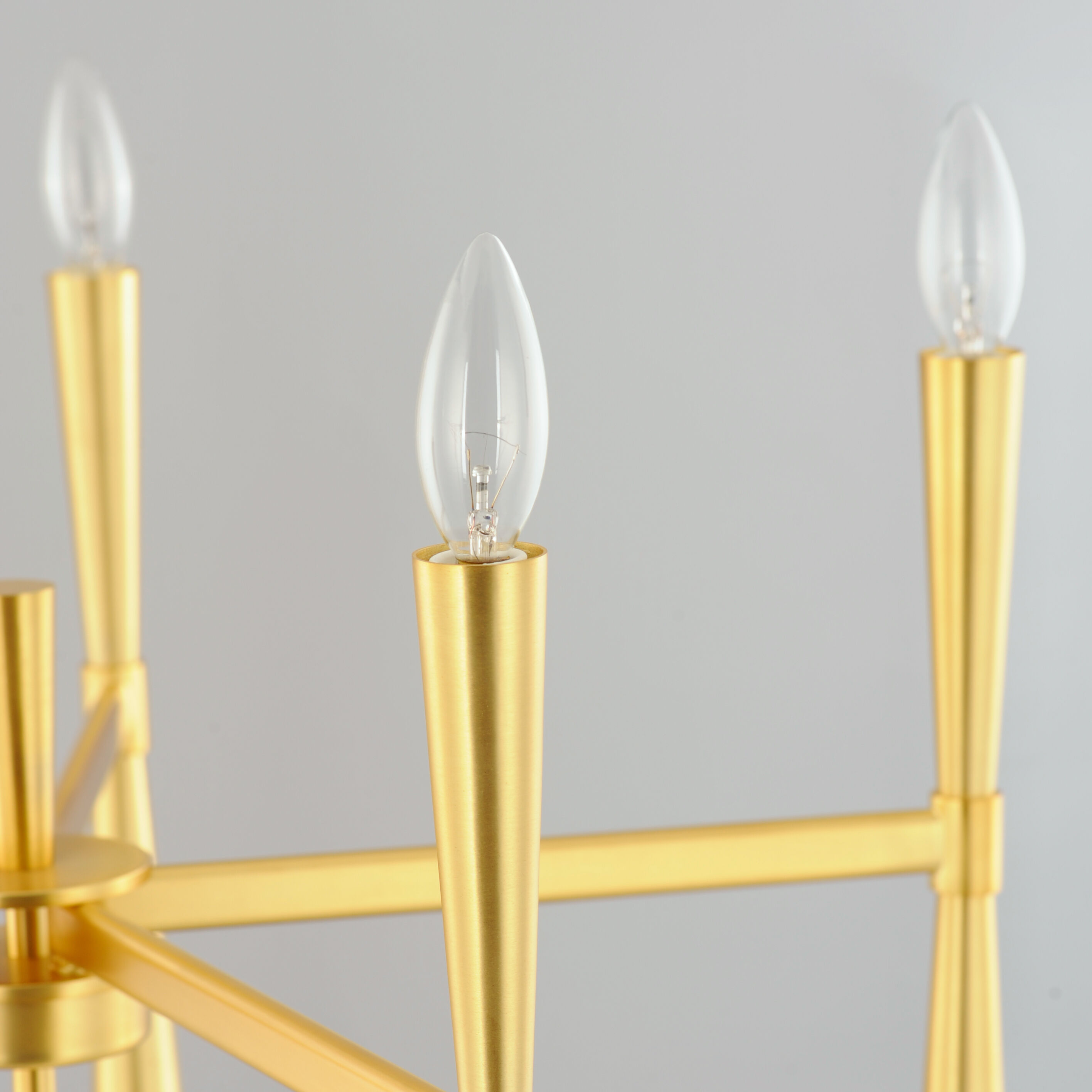 Rome 10 Light 24 inch Satin Brass Chandelier Ceiling Light