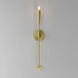 Vela 1 Light 5 inch Satin Brass ADA Wall Sconce Wall Light