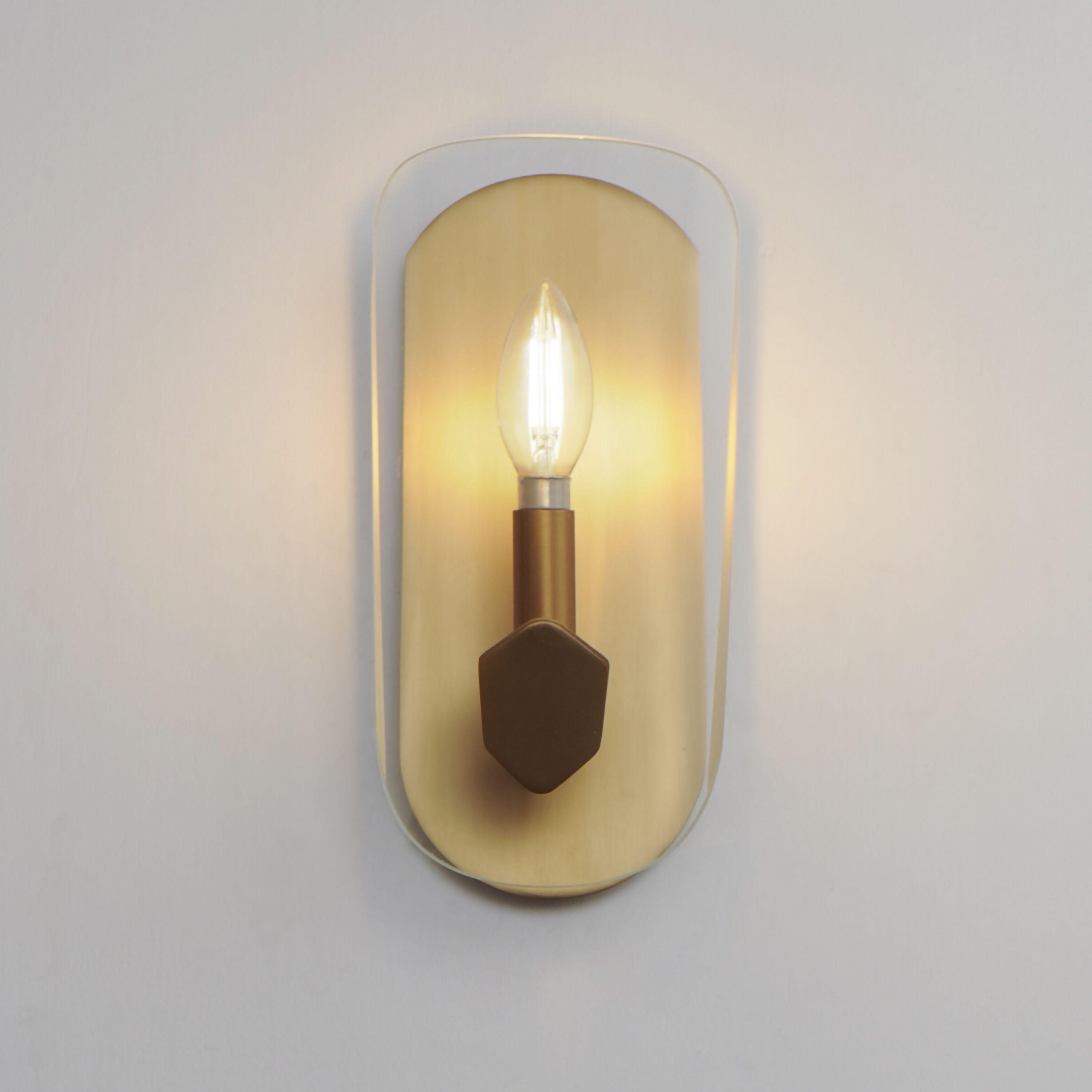 Armory 1 Light 5.75 inch Natural Aged Brass Wall Sconce Wall Light