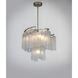 Victoria 7 Light 24.75 inch Golden Silver Single Pendant Ceiling Light