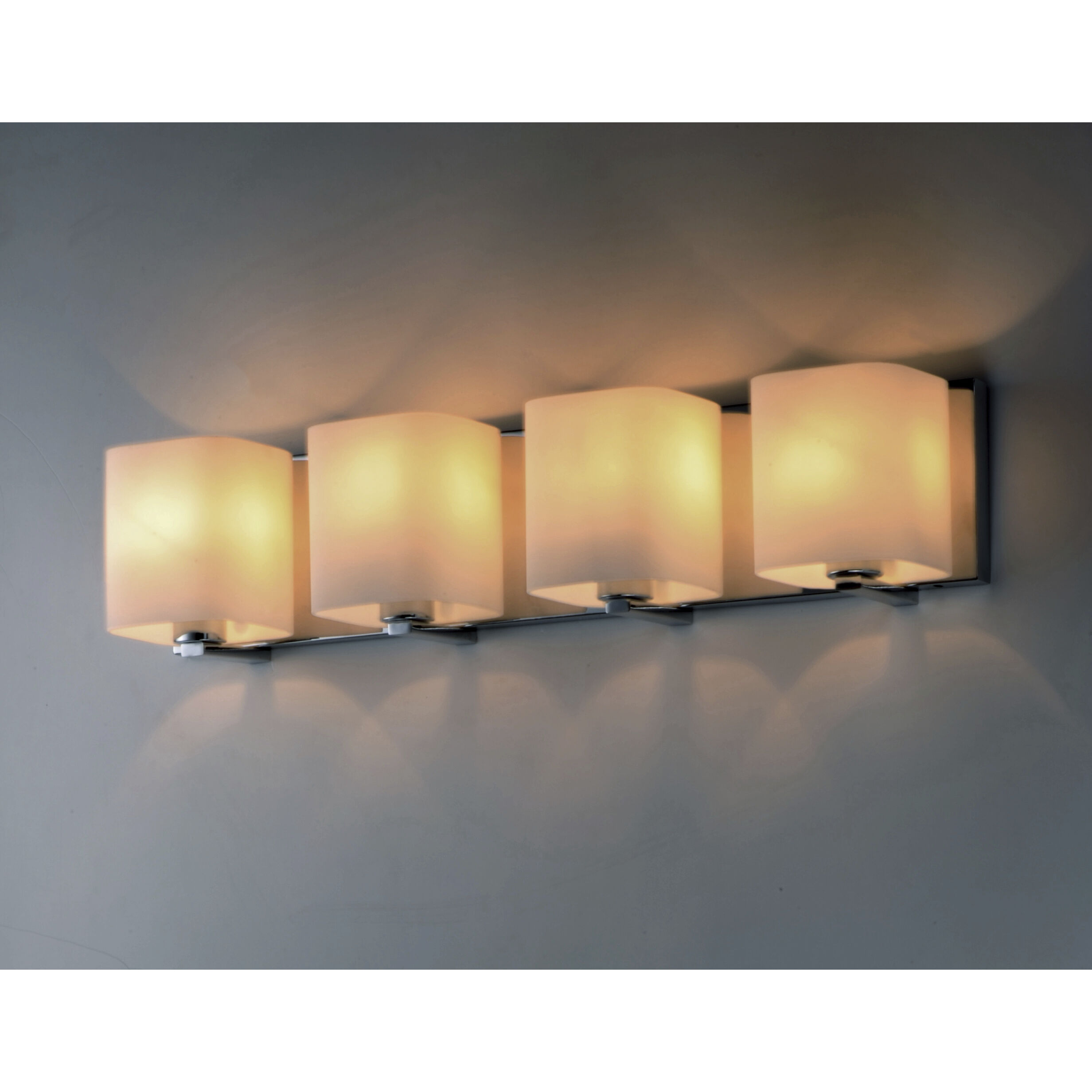 Wrap 4 Light 26 inch Polished Chrome Bath Vanity Wall Light
