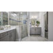 Aurora 3 Light 21.5 inch Satin Nickel Bath Vanity Wall Light