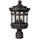 Santa Barbara VX 3 Light 16 inch Sienna Outdoor Pole/Post Mount