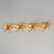 Paloma 4 Light 43 inch Gold Leaf Bath Vanity Wall Light