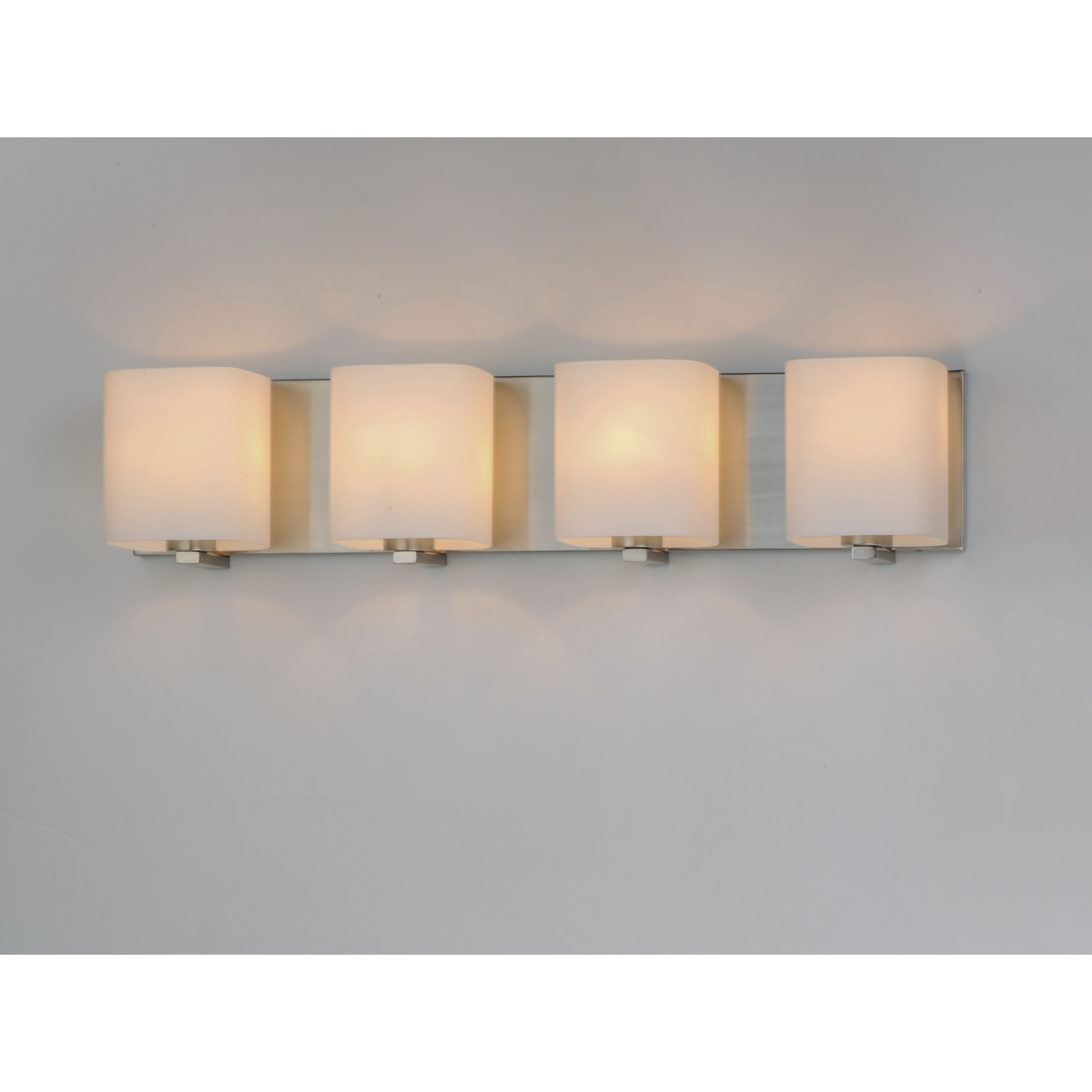 Wrap 4 Light 26 inch Satin Nickel Bath Vanity Wall Light