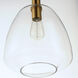 Babylon 1 Light 12 inch Satin Brass Single Pendant Ceiling Light