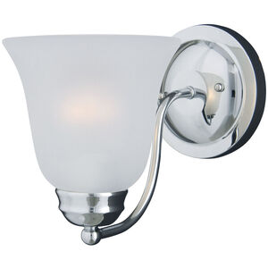 Basix 1 Light 6 inch Polished Chrome Wall Sconce Wall Light in Frosted