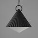 Odette 1 Light 12 inch Black Outdoor Pendant