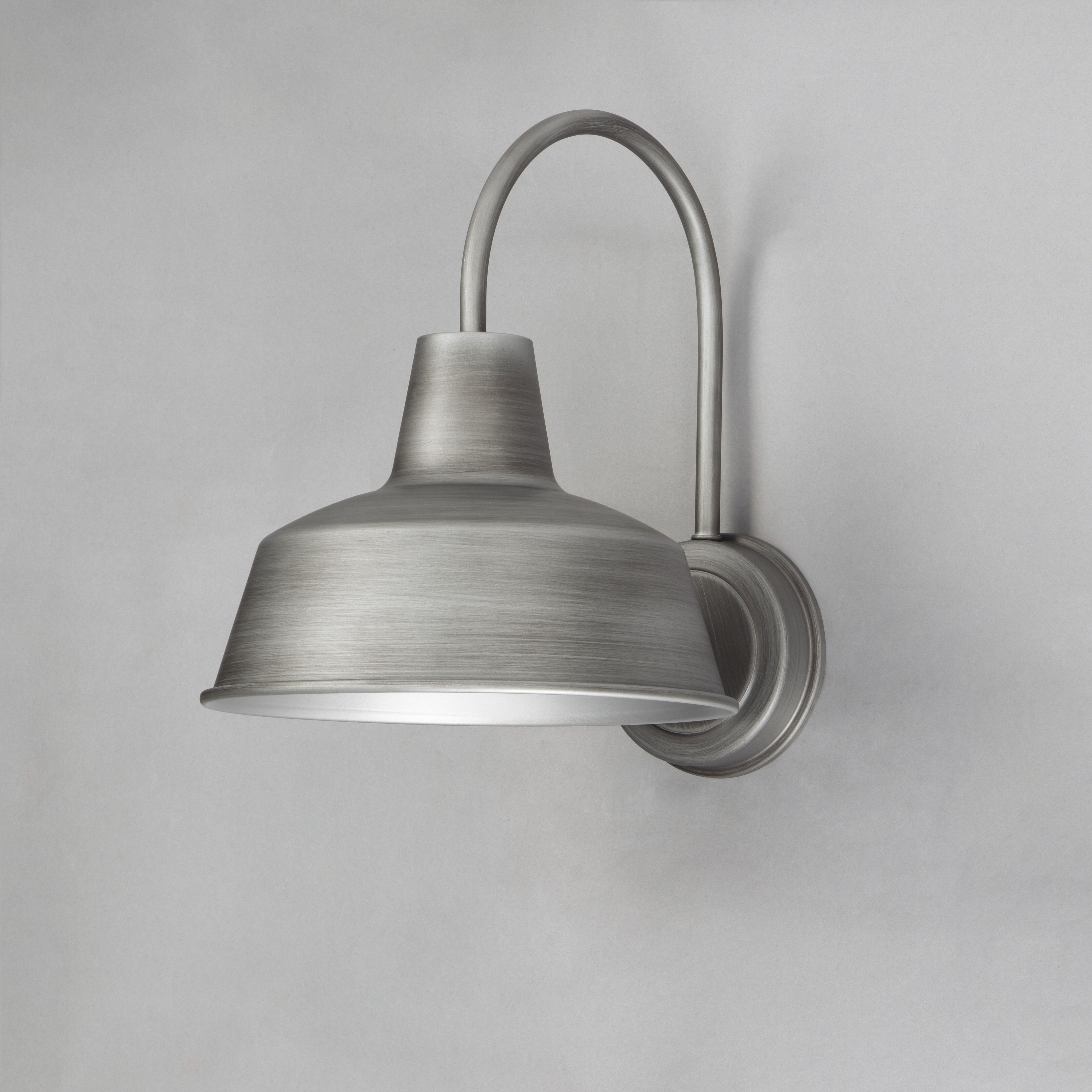 Pier M 1 Light 13 inch Weathered Zinc Outdoor Wall Mount