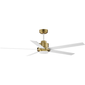 Daisy 60 inch Natural Aged Brass Indoor Ceiling Fan, Outdoor Ceiling Fan