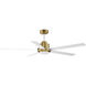 Daisy 60 inch Natural Aged Brass Indoor Ceiling Fan, Outdoor Ceiling Fan