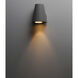 Mini LED 6.25 inch Silver Outdoor Wall Mount