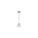 Malaga 1 Light 6 inch Satin Nickel Mini Pendant Ceiling Light in Frosted