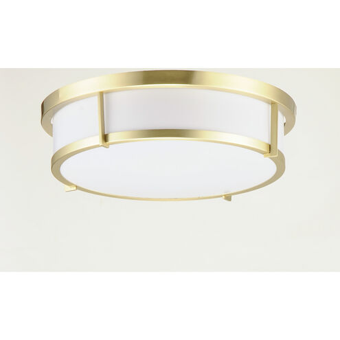 Rogue LED 17 inch Satin Brass Flush Mount Ceiling Light