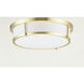 Rogue LED 17 inch Satin Brass Flush Mount Ceiling Light