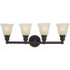 Bel Air 4 Light 30.5 inch Oil Rubbed Bronze Bath Vanity Wall Light