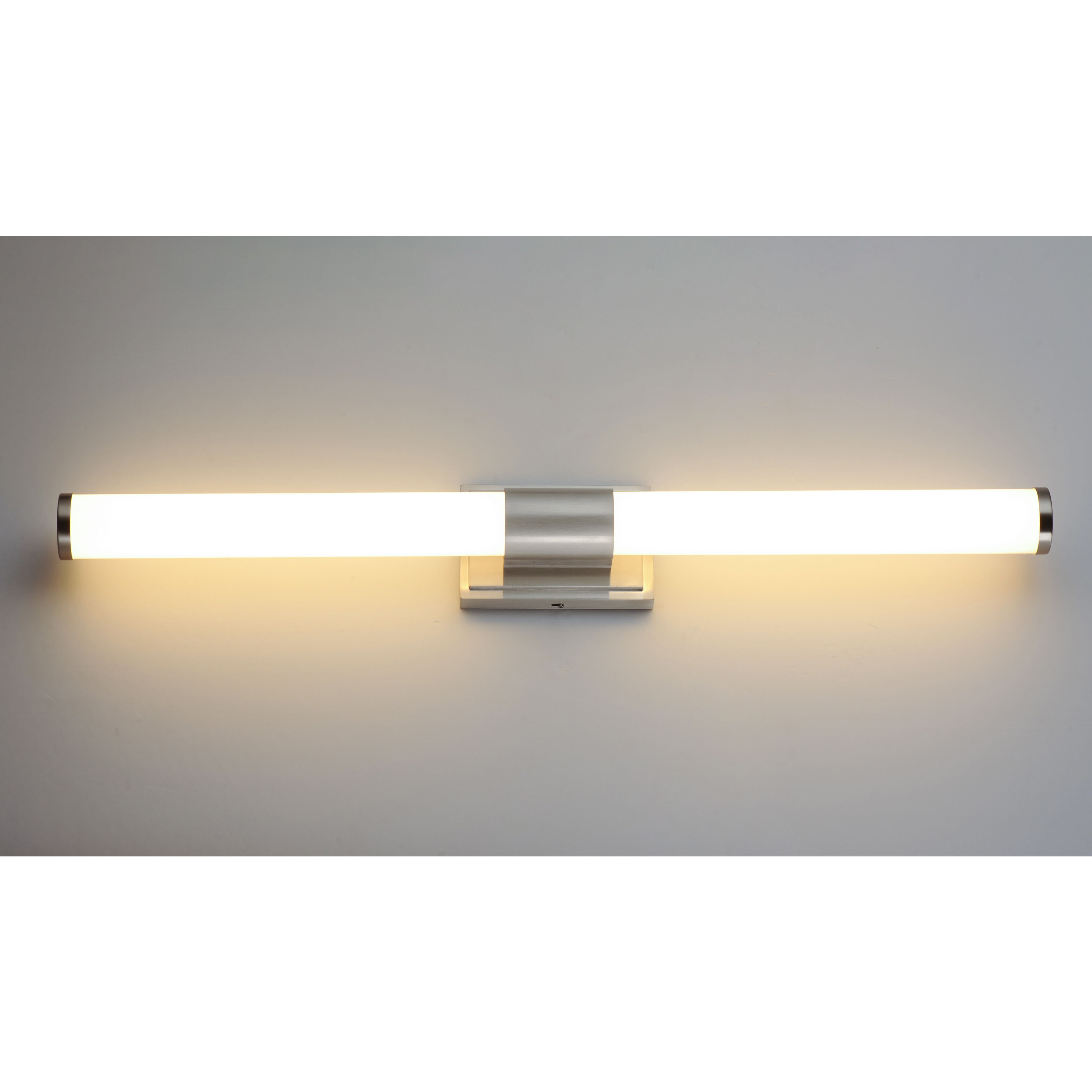 Optic LED 24 inch Satin Nickel Bath Vanity Wall Light