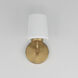 Durham 1 Light 4.75 inch Natural Aged Brass Wall Sconce Wall Light